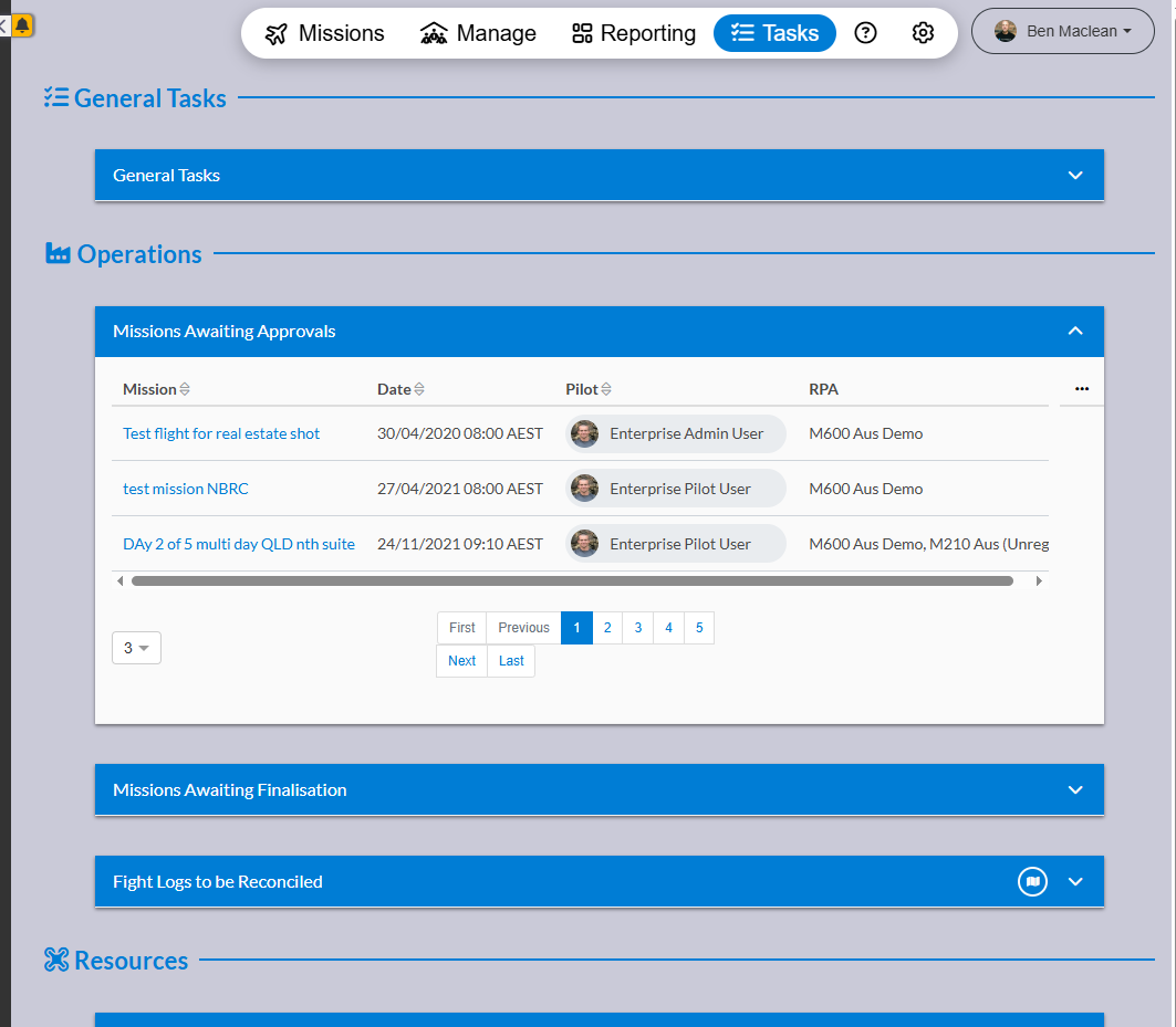 Tasks View (Office App)