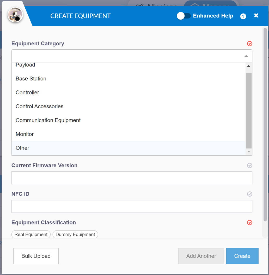 How to add Equipment